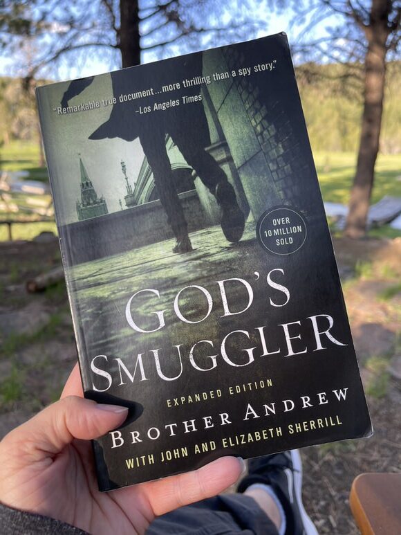 Image of the cover of the book God's Smuggler by Brother Andrews with John and Elizabeth Sherrill